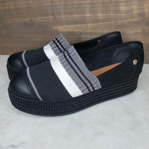 NEW Vizzano stretch striped women platform shoes size 7